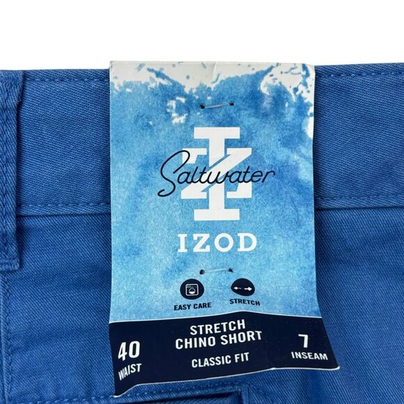 Izod Men's Size 40 Classic Fit Stretch Chino‎ Shorts Bermuda 7" Inseam NWT - Picture 5 of 16
